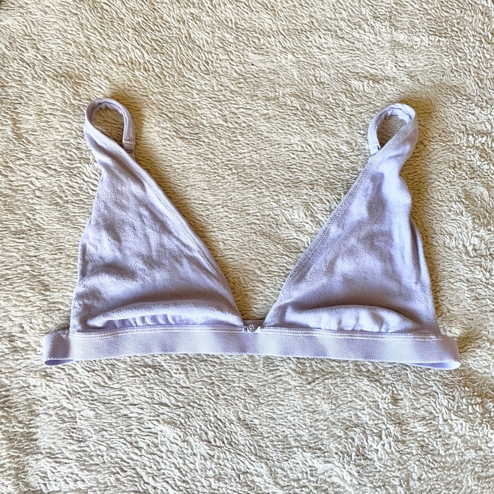 SKIMS XL Triangle Bra Light Purple